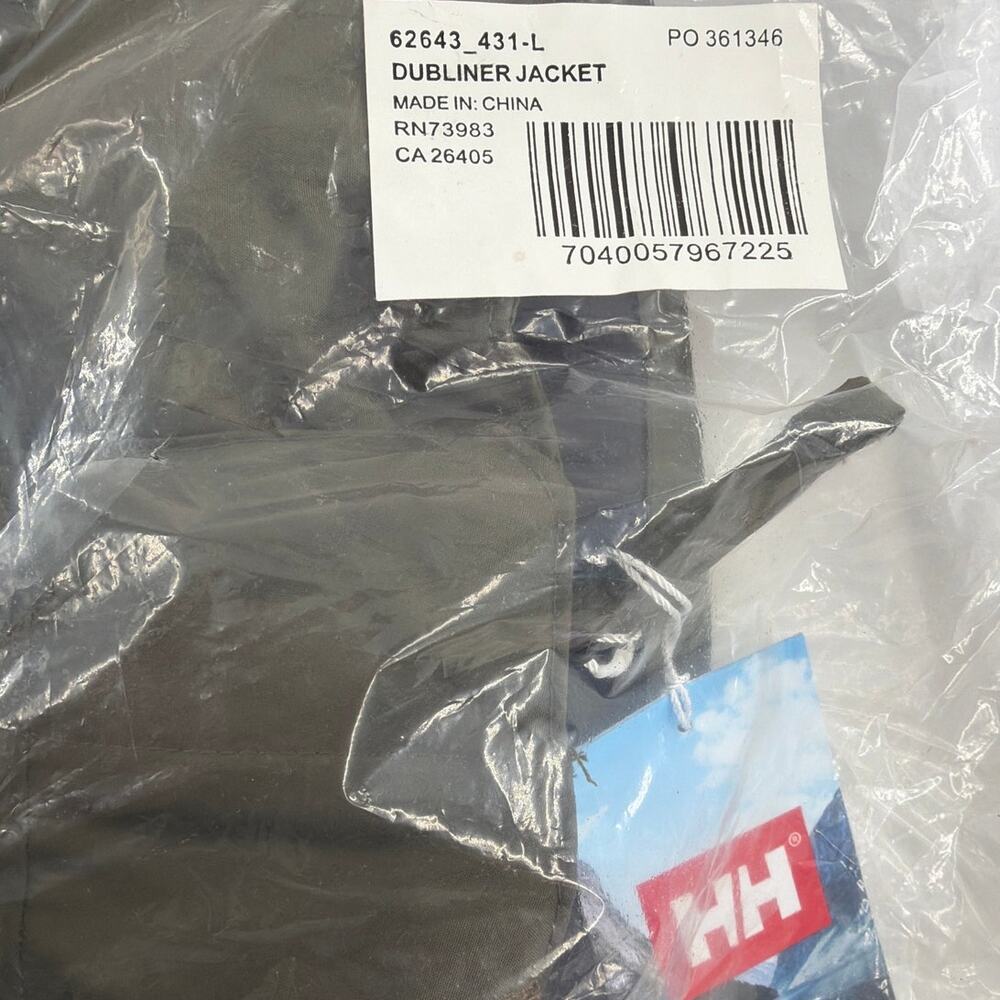 Helly Hansen Men's Utility Green Dubliner Waterproof Jacket Size L - Picture 3 of 11